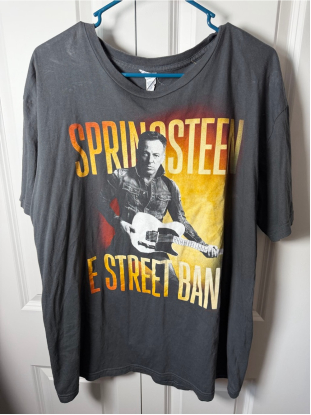 Unbranded Gray Springsteen E Street Band Short Sleeve Tee XL EUC
